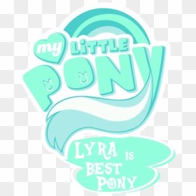 My Little Lyra 1 Best Pony Rainbow Dash Twilight Sparkle - My Little Pony, HD Png Download - my little pony logo png