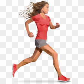 Woman Running Png - Silhouette Clipart Girl Running, Transparent Png - woman running png