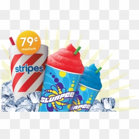 Slurpee Drinks Are Now Here - Stripes Slurpee, HD Png Download - slurpee png