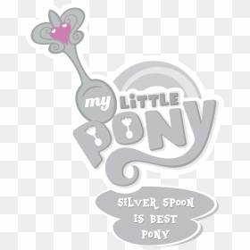 Best Pony, My Little Pony Logo, Safe, Silver Spoon, HD Png Download - my little pony logo png