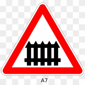 Guarded Railroad Crossing Sign - Railway Crossing Road Sign, HD Png Download - railroad crossing sign png