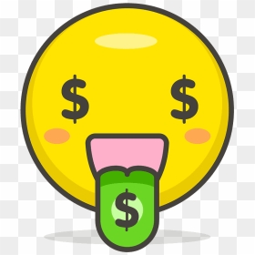 Money-mouth Face Emoji Clipart - Money Emoji .png, Transparent Png - money face emoji png