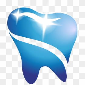Tooth Logo Only - Clip Art Blue Teeth, HD Png Download - tooth logo png