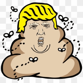 Poop Emoji Donald Trump, HD Png Download - donald trump toupee png