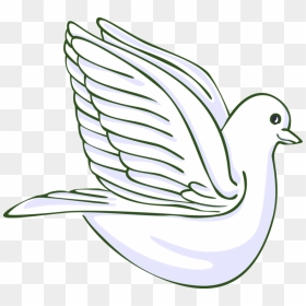 Vector Illustration Of Dove Bird Symbol Symbol Of Peace - Still Life Photography, HD Png Download - dove vector png