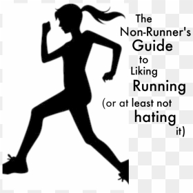Transparent Clipart Woman Silhouette - Woman Silhouette Running, HD Png Download - woman running png