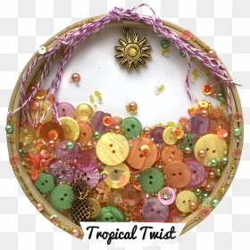 Arts, Crafts & Sewing Buttons Galore Ll108 Tropical - Christmas Ornament, HD Png Download - sewing button png