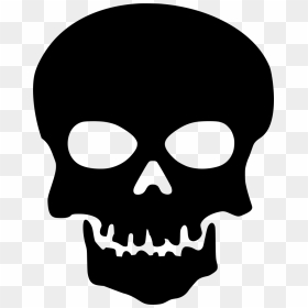 Skull Silhouette Png, Transparent Png - death icon png