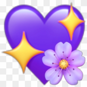 #heart #purple #emoji #iphone #ios - Viola, HD Png Download - purple emoji png