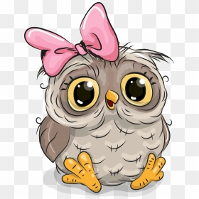 Owl Cute Cartoon Illustration Stock Download Hd Png - Cute Cartoon Owl Png, Transparent Png - owl clip art png