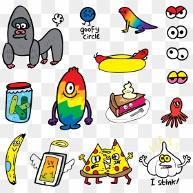 Goofy Doodles Sheet, HD Png Download - stink png