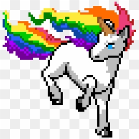 Free Pixel Art , Png Download - Cute Unicorn Perler Bead Pattern, Transparent Png - rapidash png