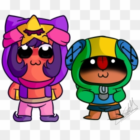 Brawl Stars Sandy Y León, HD Png Download - pop team epic png