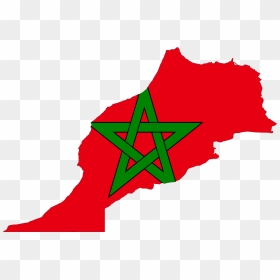 Morocco Flag Map Clipart , Png Download - Morocco Flag Map, Transparent Png - oman flag png