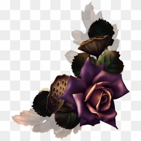 Goth Purple Rose Png, Transparent Png - gothic rose png