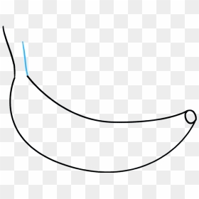 How To Draw Banana - Line Art, HD Png Download - banana emoji png