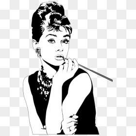 Audrey Hepburn Actress Lipstick - Audrey Hepburn Clipart, HD Png Download - lipstick vector png