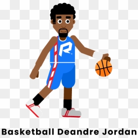 Dribble Basketball, HD Png Download - deandre jordan png