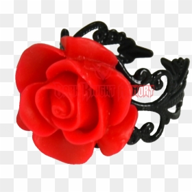 Gothic Red Rose Ring - Transparent Gothic Ring Png, Png Download - gothic rose png