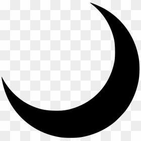 Half Moon Icon Png, Transparent Png - crescent moon emoji png