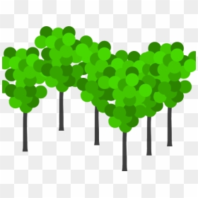 Shrub Clipart Bunch Tree - Clipart Group Of Trees, HD Png Download - shrub silhouette png