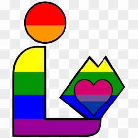 Biromantic Homosexual Pride Library Logo - Homosexual Biromantic, HD Png Download - hugging png