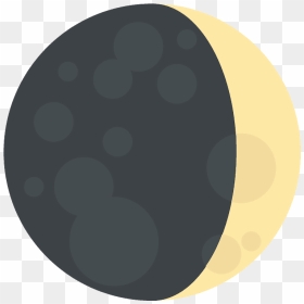 Waxing Crescent Moon Emoji Clipart - Blank Pie Chart, HD Png Download - crescent moon emoji png