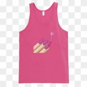 Nail Polish Emoji Tank Tank Top Swish Embassy"  Data - Pink Ranger Twerk, HD Png Download - nail emoji png