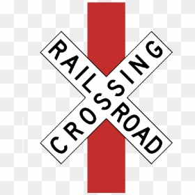Sign, HD Png Download - railroad crossing sign png