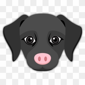 Black Labrador Emoji - Transparent Background Dog Emoji, HD Png Download - black lab png