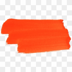 Brush Stroke Orange Paint Png, Transparent Png - paint brush strokes png