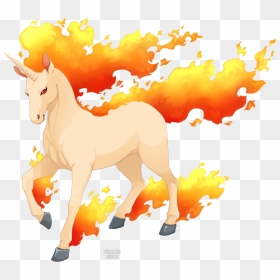 Rapidash - Rapidash Fanart, HD Png Download - rapidash png