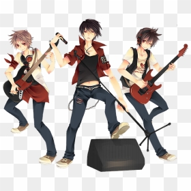 New Year Songs - Anime Guitar, HD Png Download - rock band png