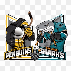 Penguins Vs Sharks Nhl, HD Png Download - pittsburgh penguins png