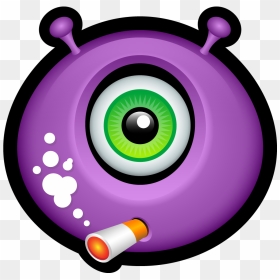 Cigarette Clipart Emoji - Monster Avatar Png, Transparent Png - purple emoji png