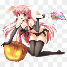 Hot Anime Girl Mangaka Halloween Ecchi Sexy Picture - Anime Girl Ecchi Png, Transparent Png - sexy anime png