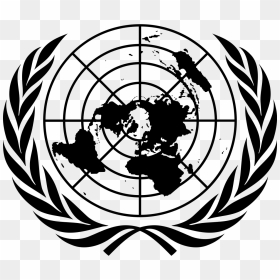United Nations Logo Black, HD Png Download - white pattern png