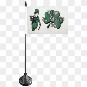 Happy Saint Patrick"s Day St Patrick"s Table Flag - Sign, HD Png Download - happy st. patrick's day png