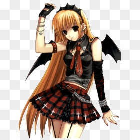 Transparent Animes Png - Cute Goth Anime Girl, Png Download - sexy anime png