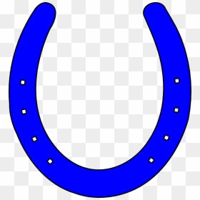 Bright Blue Clip Art - Clip Art Horse Shoe, HD Png Download - horseshoe clipart png