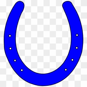 Bright Blue Clip Art - Clip Art Horse Shoe, HD Png Download - horseshoe clipart png