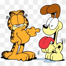 Garfield And Odie Png, Transparent Png - hugging png