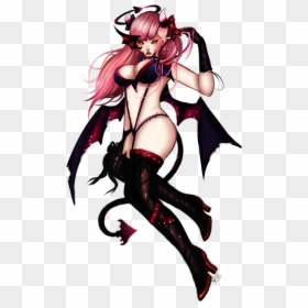 Transparent Anime Demon Png - Sexy Demon Anime Girls, Png Download - sexy anime png