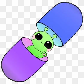 #capsule #ovni #extraterrestre #cute #purple #emoji, HD Png Download - purple emoji png