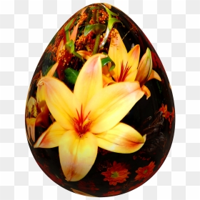Huevos De Pascua Flores, HD Png Download - easter flowers png