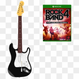 Rock Band 4 With Guitar - Rock Band Guitar Hero Ps4, HD Png Download - rock band png