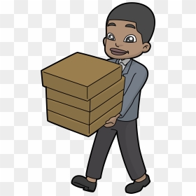 Svg Boxes Carton - Carrying Box Cartoon Transparent, HD Png Download - shipping box png