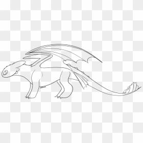 White Fury Dragon Drawing, HD Png Download - wyvern png