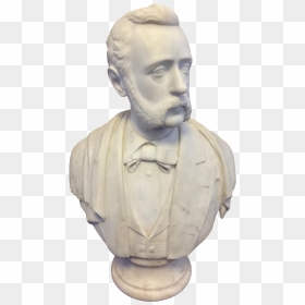 Carrara Marble American Victorian Bust Of A Gentleman - Bust, HD Png Download - marble bust png