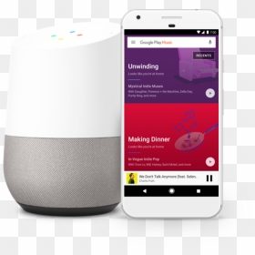 Google Home Device - Iphone, HD Png Download - google play music png